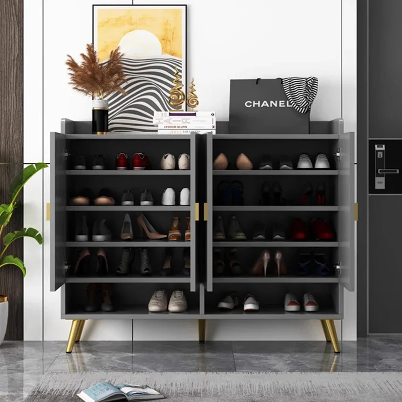 Entrance Hall Shoe Cabinet Organizer Space Saving Living Room Shoe Cabinet Modern With Seat Muebles Para El Hogar Furniture