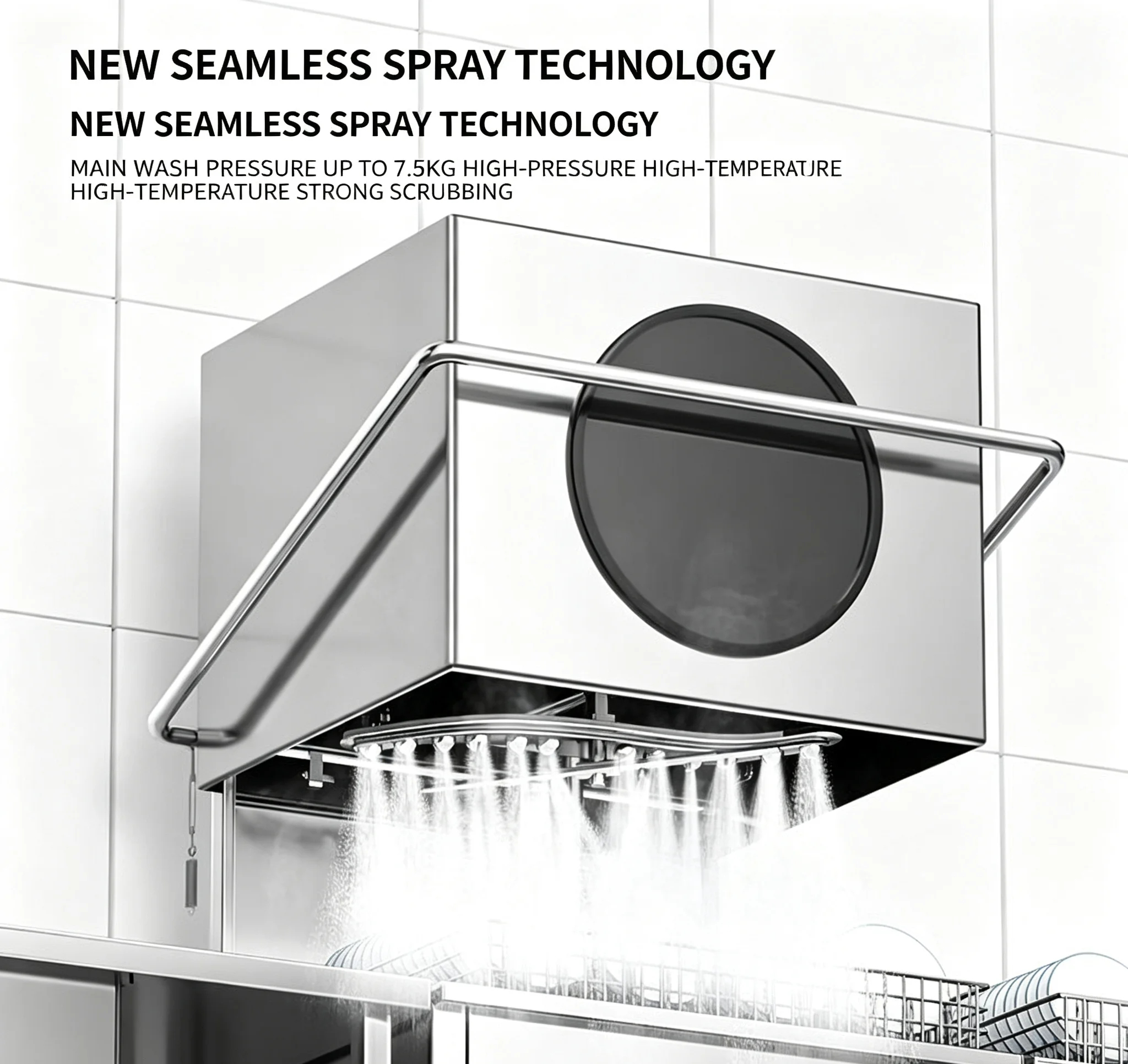 Commercial Hotel Restaurant Automatic Dishwasher Machine Kitchen Smart Industrial Freestanding Dishwasher Manufacturer