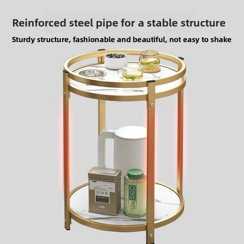 

Подвижная чайная подставка с пепельницей Маленький двухслойный многофункциональный чайный столик Чайный столик