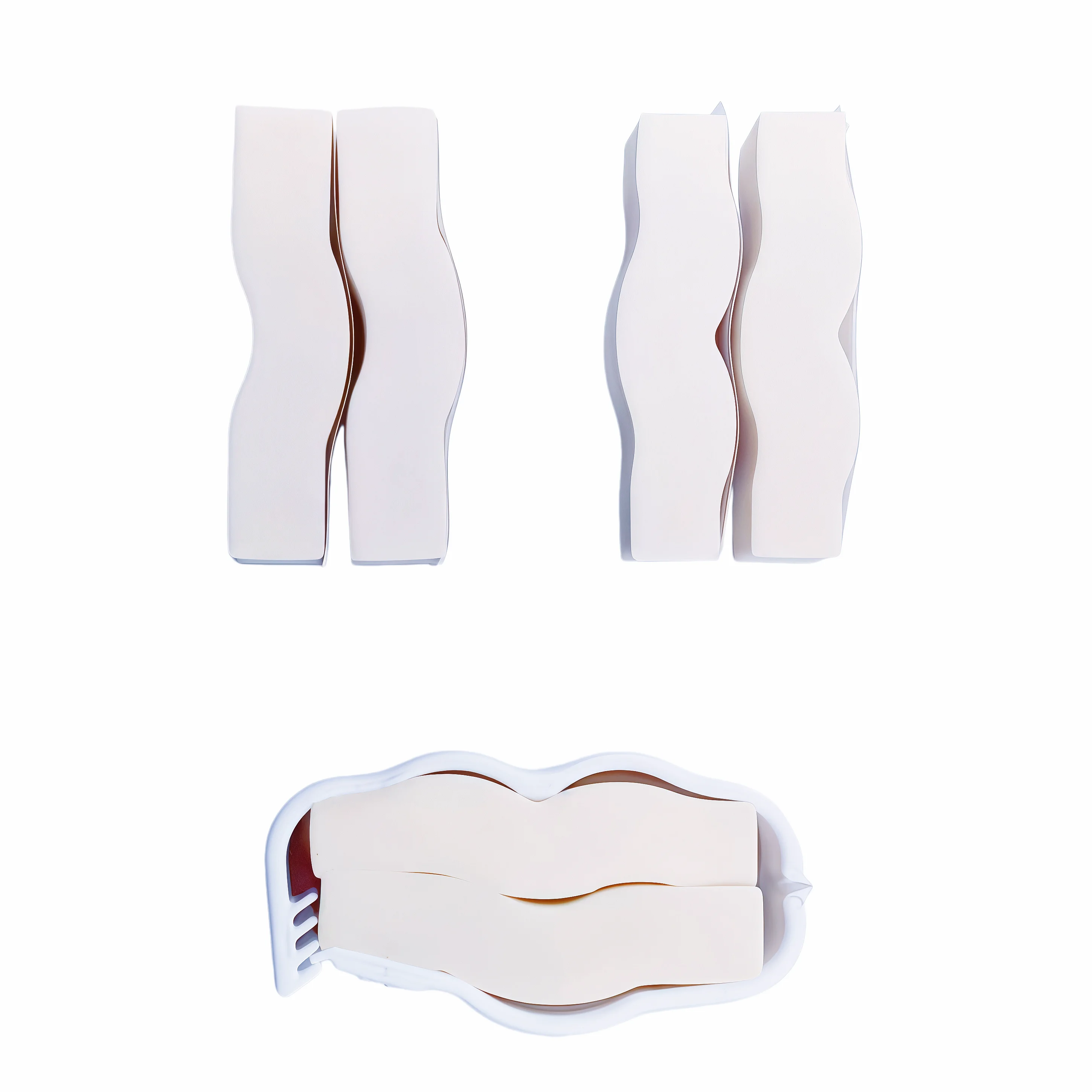 Light Comfortable Male Incontinence Care Clip for Men Penile Clamp with Soft Sponge Curved Shape Design for Urinary Incontinence
