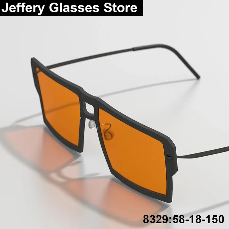

Denmark 8329 Fashion Square Sunglasses Men Women Ultra-Light Luxury Double Beam Big Size Sun Glasses Outdoor Spectacle Oculos