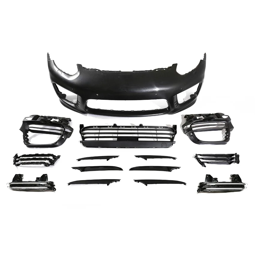 

YICKU High Quality Body Kit For Porsche Panamera 970.2 Upgrade Turbo Style Body Kit Front Bumper Rear Diffuser PP Material