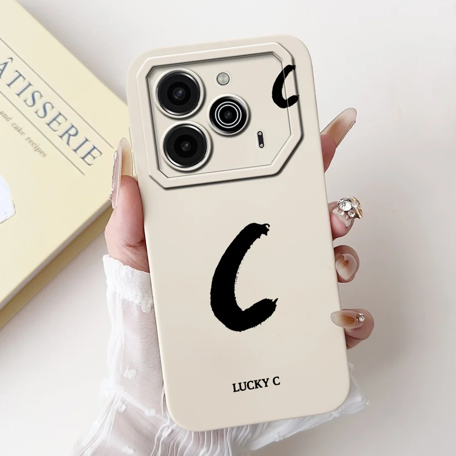 ل Tecno Pova 6 LI7 حافظة Pova 6 Pro LI9 غطاء محظوظ رسائل لينة سيليكون عدسة واقية شل ل Tecno Pova6 6 Neo 4G Fundas