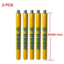 5PCS 30cm 1 Foot Surveying Extension Pole Prism Antenna Extend Section For Trimble  R12i R12 R10 R9snR8s R2 GPS 5/8 x 11 thread