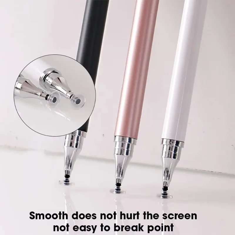 1/3Pcs 2 In 1 Universal Stylus Pen For Android IOS Tablet Mobile Phone Touch Pen Drawing Capacitive Pencil For IPad Samsung