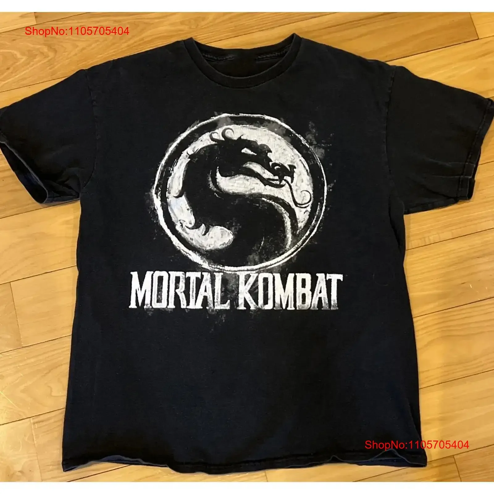 Vintage Mortal Kombat Video Game Promo Y2K 90s S 5XL T Shirt ILS174 long or short sleeves vintage Washed Casual Unisex fashion