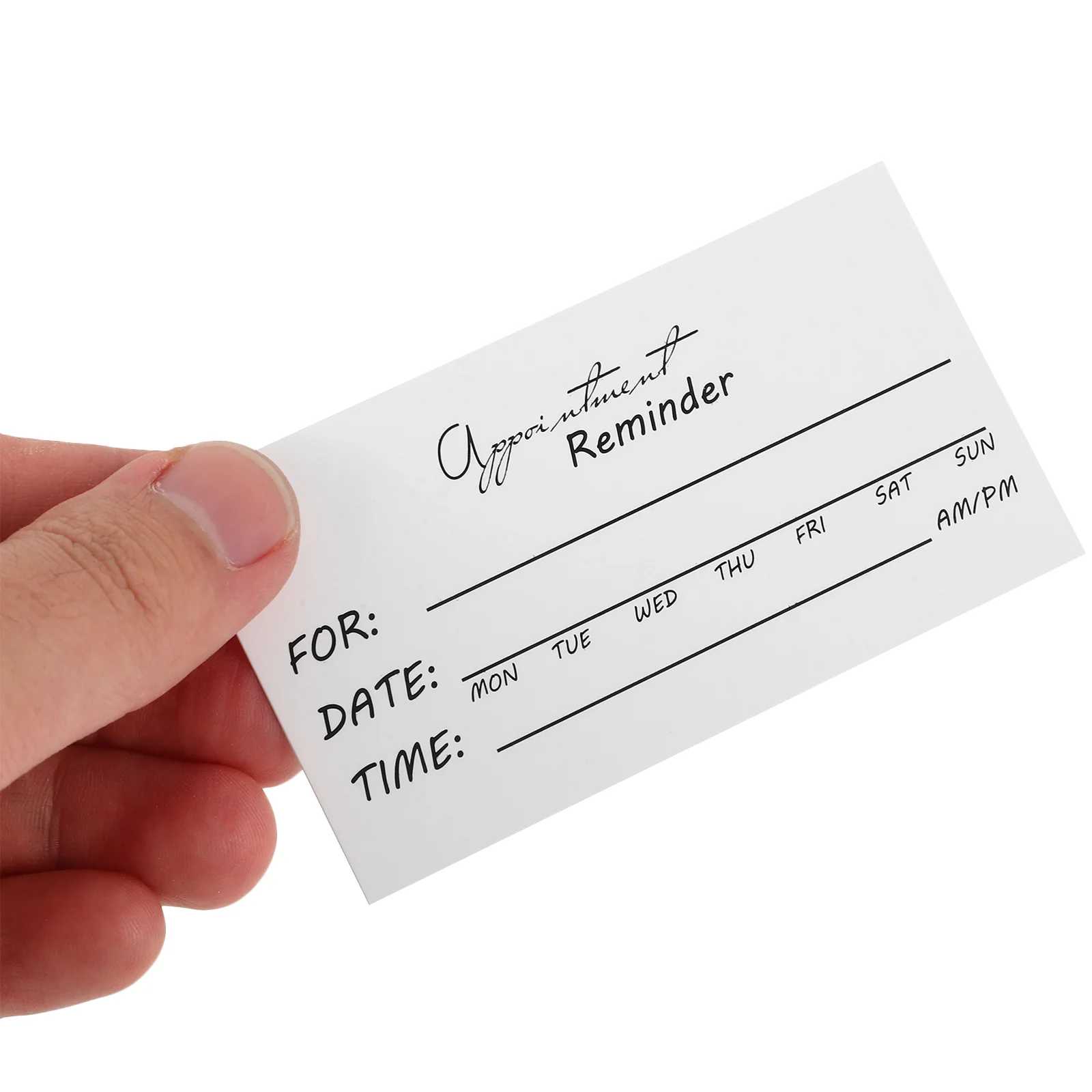 50 Pcs Appointment Reminder Card Cards Appointments Clean Paper Cleaning Business Convenient Dating