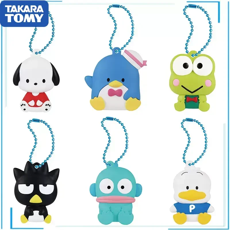 TOMY T-ARTS Hello Kitty Kero Kero Keroppi Pendant Lovers Gift Anime Collection Figure Model Toys