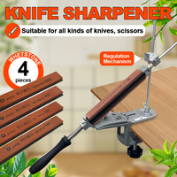 RDDSPON Angle Fixed Knife Sharpener Sharpening Stone Kitchen Grinding System Honing Diamond Grinder Woodwork Tools Whetstone Set