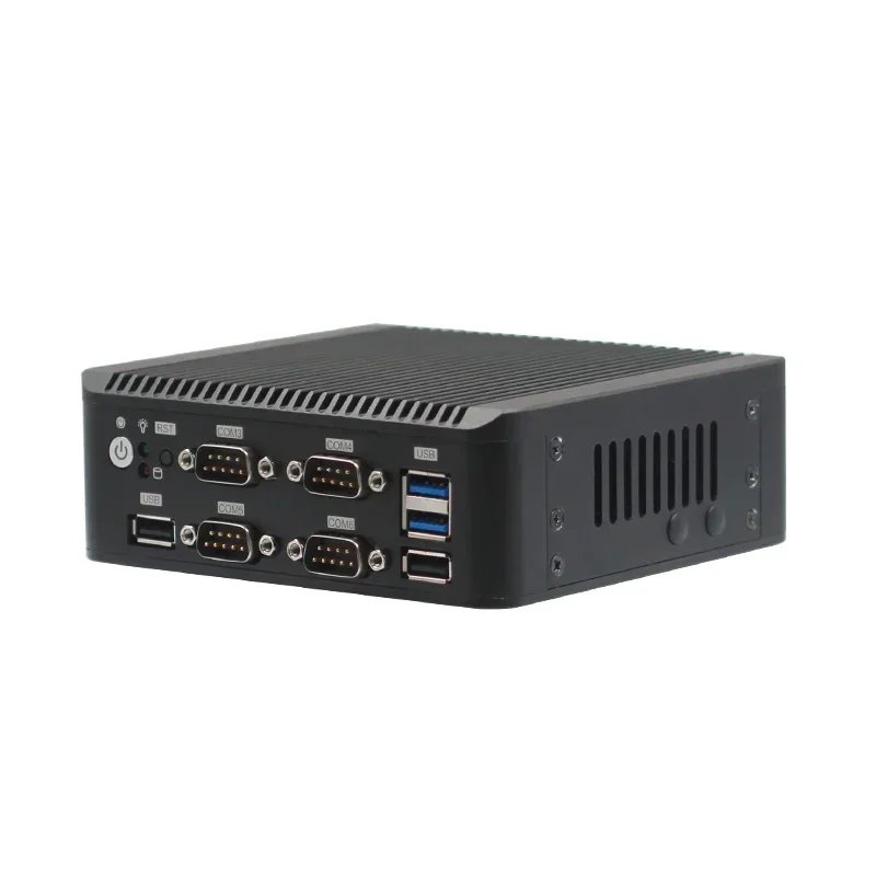 Wholesale Mini Fanless dual lan TPM2.0 PC 8GB 16GB ram 6COM i3 i5 i7 J4125 CPU small computer industrial mini pc