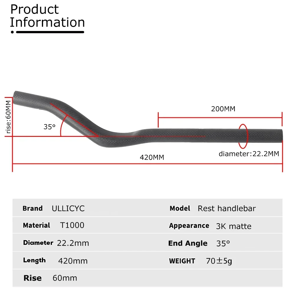 3K-Vollkarbonfaser TT-Basisstange und Aerobar-Verlängerungen, 35 ° /55 ° Verstellbare Auflage für Rennrad-Triathlon/Zeitfahren – Detail 11