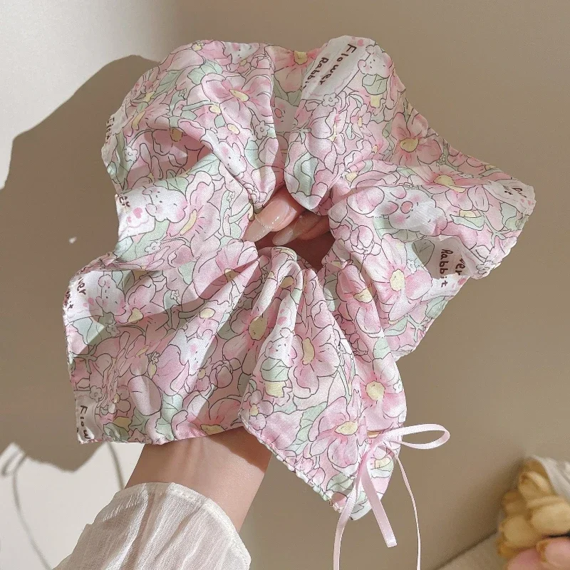 

Hair Magic Box 4 in 1 Convertible Floral Headband to Bow Scarf Ponytail Holder for Women Girls Versatile Styling