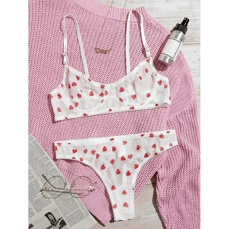 Dámské spodní prádlo Sexy spodní prádlo pro ženy Body kraťasy Push-up podprsenka Luxusní dámské spodní prádlo Transparentní intimní spodní prádlo Set - náhled 3