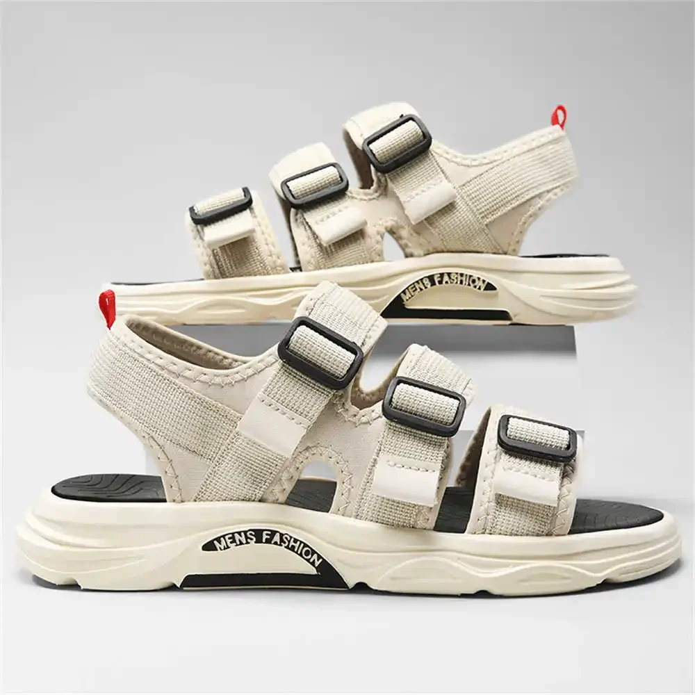 Мужские дизайнерские сандалии, брендовые кроссовки бежевого цвета, Спортивные Тапочки, Номер 43