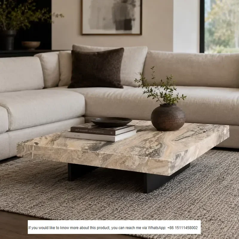 Modern Convertible Metal & Wood Panel Living Room TV Cabinet/Coffee Table with Glass Top