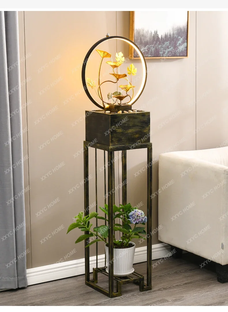 

A Modern simple floor-to-ceiling decoration circulating water home decoration