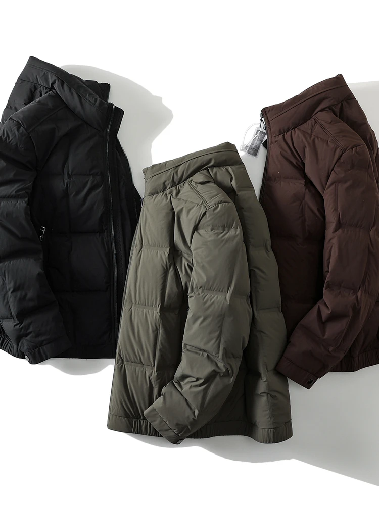 

High-End Men's down Jaet 90 Du down Fill Power ex Stand Collar Commuter Sle Windproof Warmth Outerwear