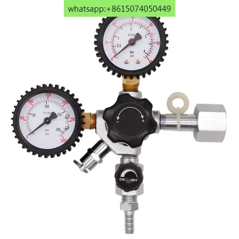 

Craft brewing carbon dioxide cylinder pressure reducing gauge CO2 pressure gauge pressure regulator device