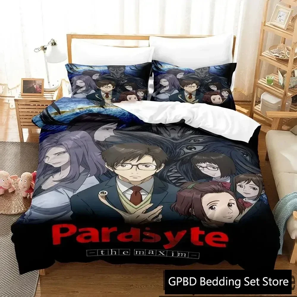 3D Print Anime Parasyte Comfortable Duvet Quilt Cover Pillowcase Bedding Set Children Bedroom Decoration Home Textile