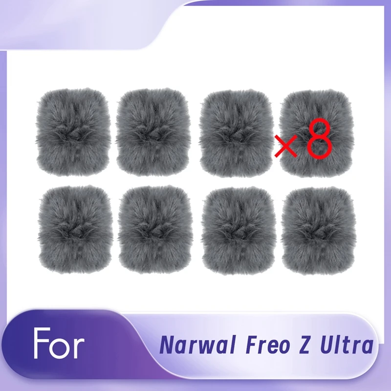 

8 PCS Mop Baseboard Rag For Narwal Freo Z Ultra Robot Vacuum Cleaner Replacement Accessories Ultra Durable Accessories