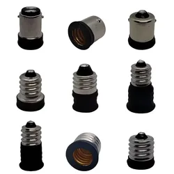 BA15D BA15S TO E12 E14 E17 LED light Holders Converter AC 110V-220V Socket Adapter lampholders For LED Corn lamp Spot Bulb