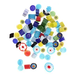 20g /Pack Millefiori Glass/ Fusing Glass Loose Beads - Crafts DIY With Fresh Color And Floral Design