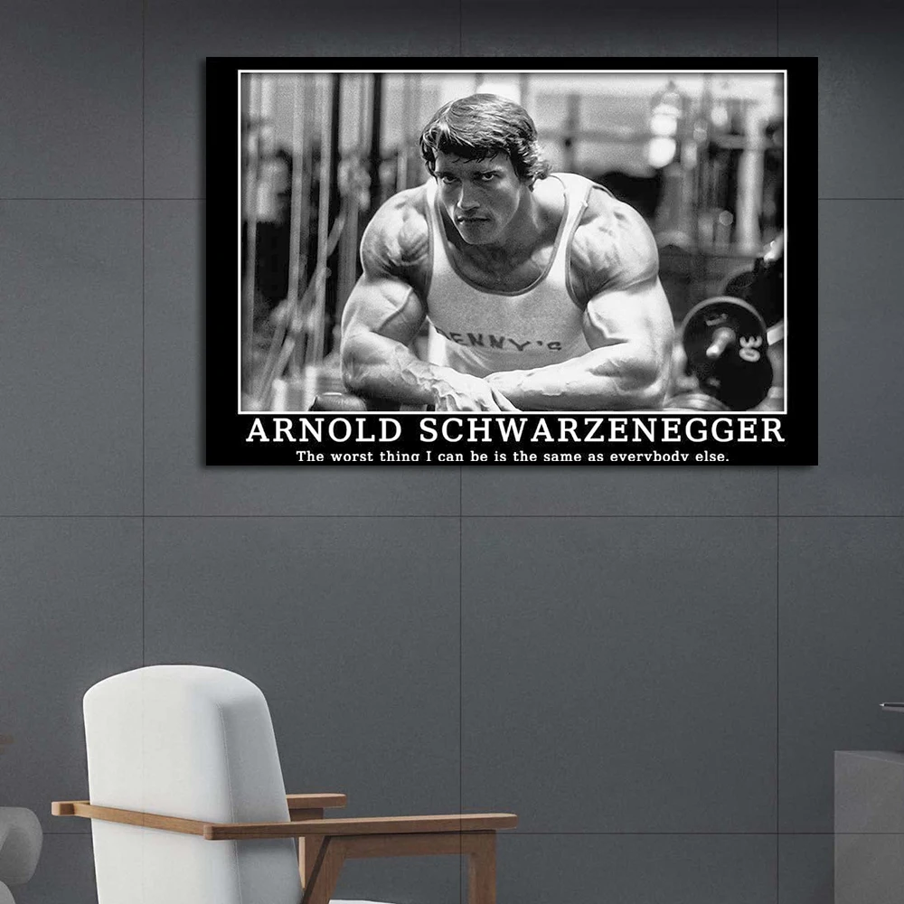 The Worst Thing Motivational Poster Arnold Painting Black White Wall Art Canvas Print Home Office Room Room Decor Picture Cuadro