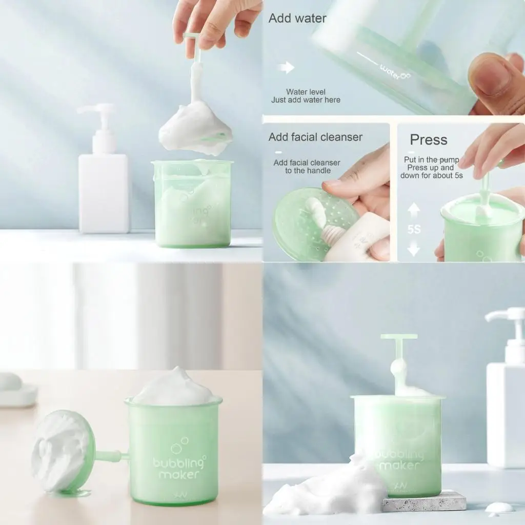 

E8BD Foam Cleanser Rich Foam Maker for Face Wash Bubble Foamer Korean Skincare Tool Reusable for Travel Household Daily Use