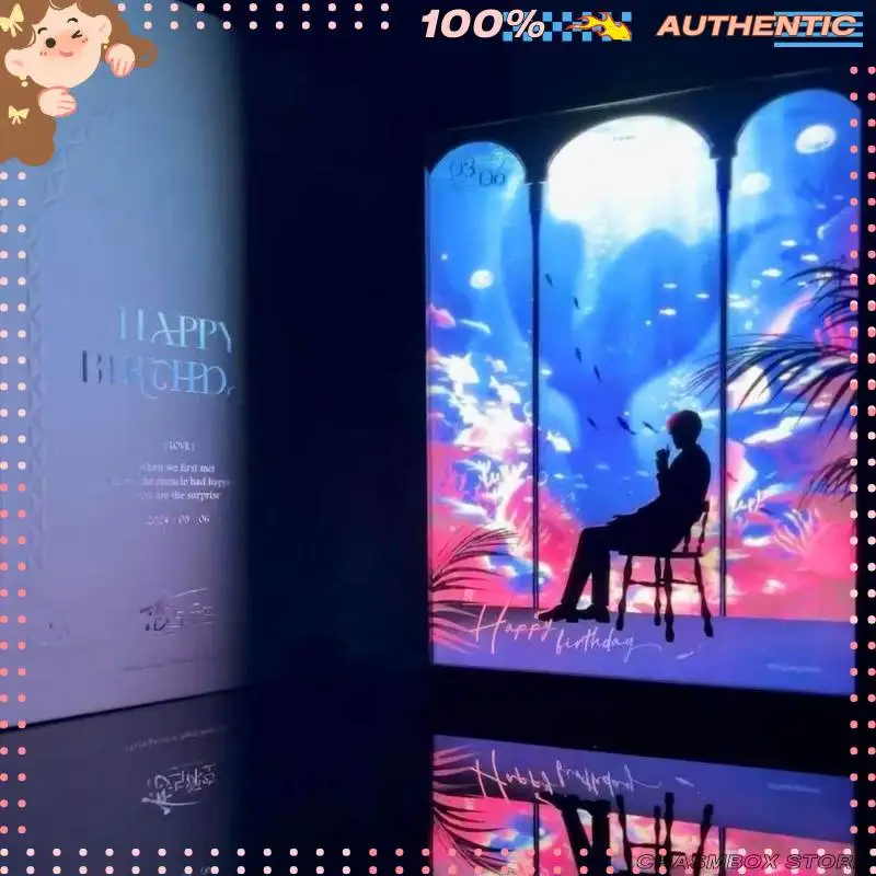 Official Love and Deepspace 2024 Birthday LED Light Painting Series Rafayel Zeno Aster Character Lamp Art Decor Gift In Stock