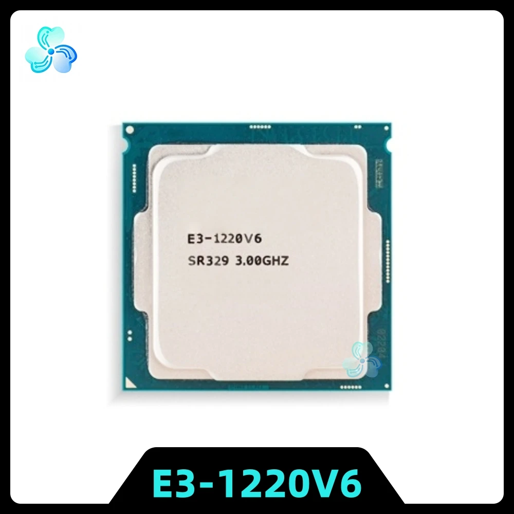 CPU Xeon E3-1220V6 SR329, 4 Núcleos, 4 Subprocesos, 3.00GHz, 8MB, 72W, LGA1151, 14nm, Procesador para Servidor E3 1220 V6