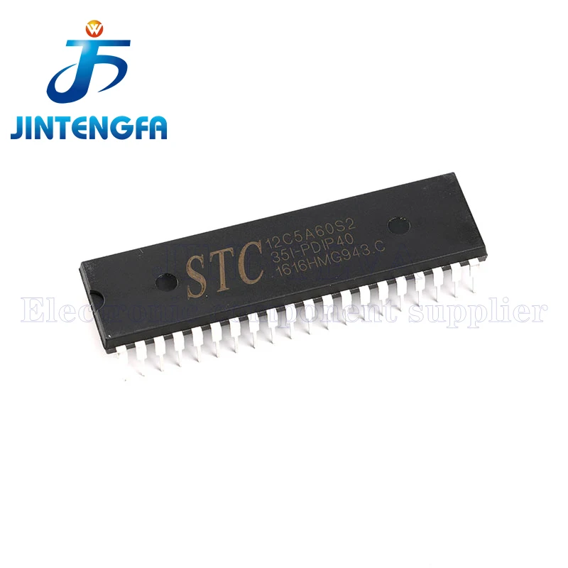 STC12C5A60S2-35I-PDIP40 12C5A60S2 DIP IC Multi-Serial 8051 Single-Chip Microcomputer ISP EEPROM Micro Computer In Line