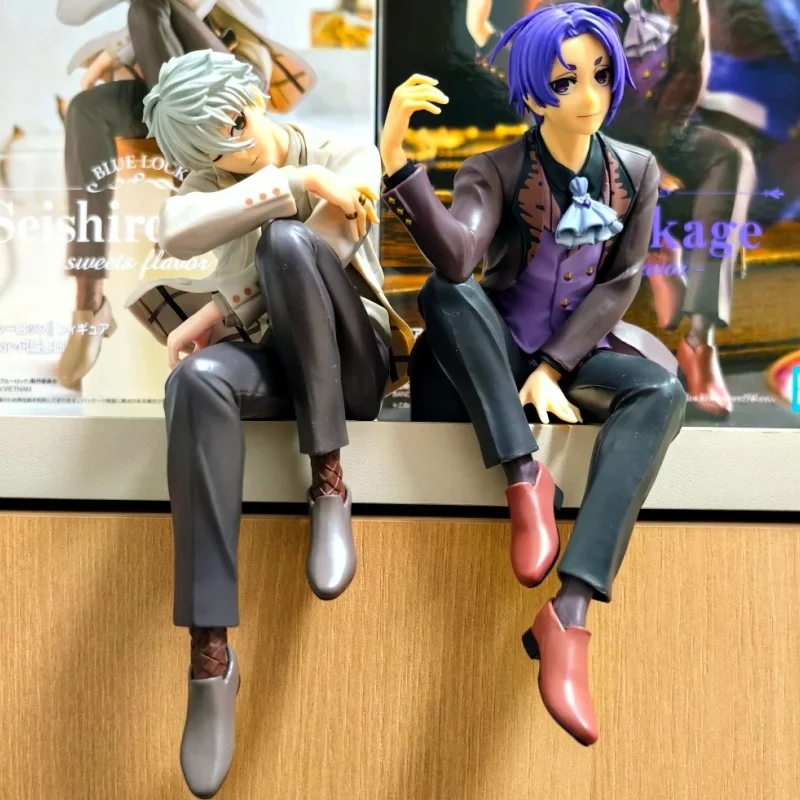 

Original Bandai Banpresto Blue Lock Sweets Flavor Reo Mikage Seishiro Nagi Anime Figure Toys Pvc Model Collection Doll Gift Toys