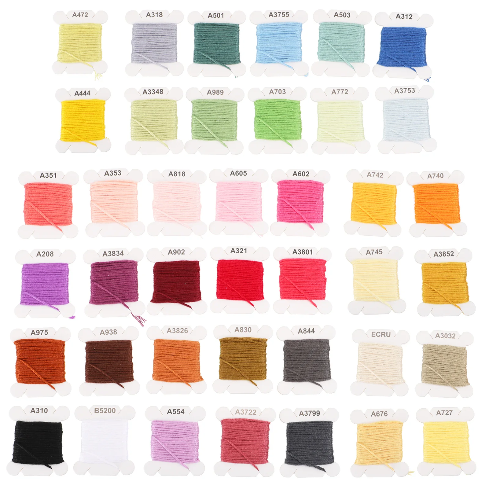 

40 Rolls 4 Meters Embroidery Thread Set High Quality Cotton Sewing Threads For Dresses Blouses Blankets Hand Quilting Stitching