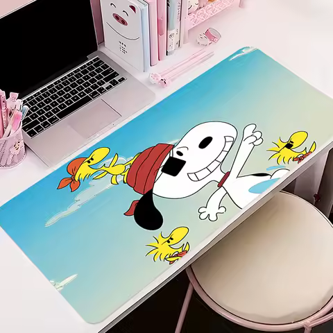 Gaming Mousepad Gaming Accessories Computer Cabinet Extended Mat Mouse Pad Anime Keyboard Pad Cartoon S-snoopy Office Desk Mat