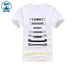 designer t shirt Men's T Shirts Funny Design VW Golfing Lights Car Youth Crew Neck Tops Round Collar Tees