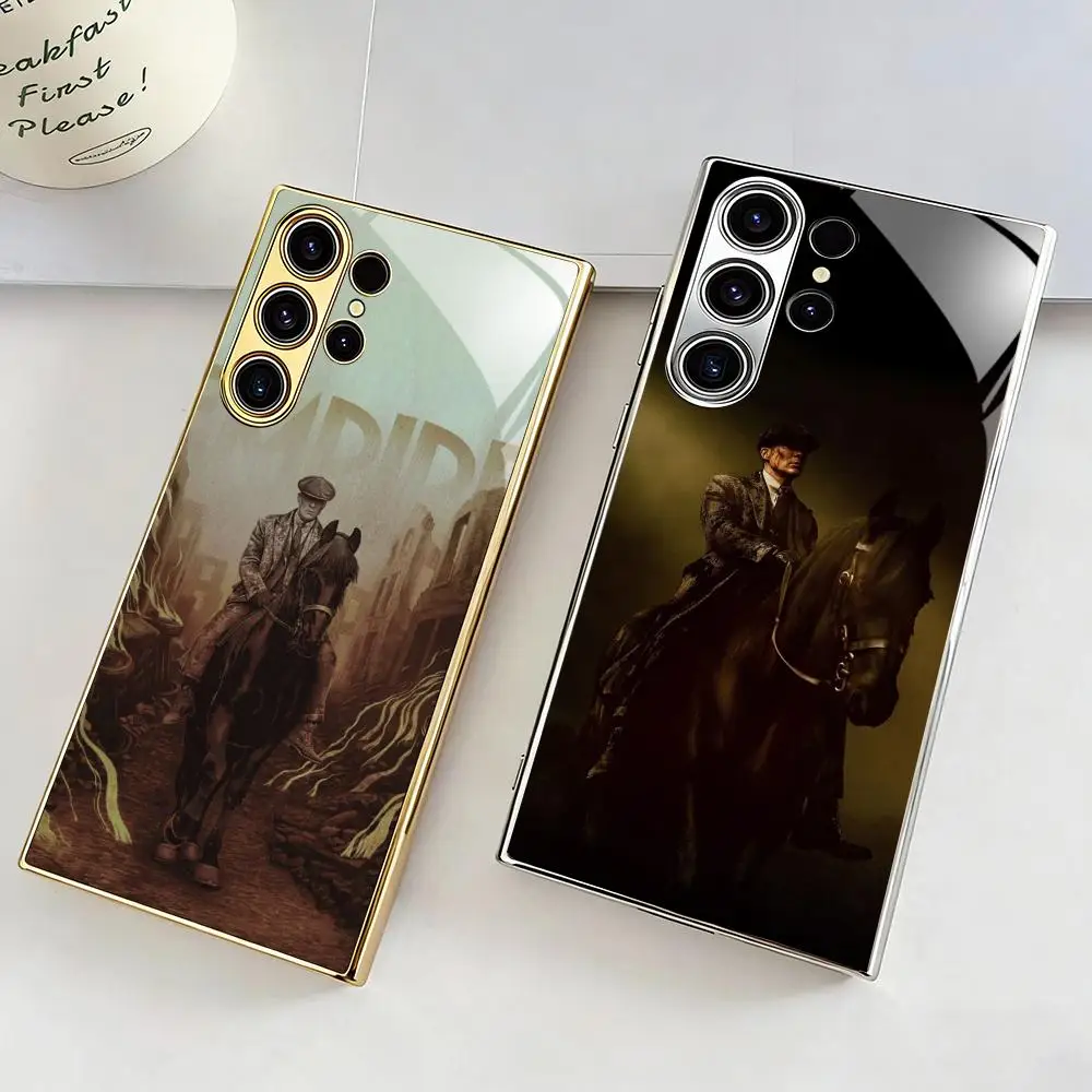 Peaky Blinders The Immortal Man Phone Case For Samsung S26 S25 S24 S23 S22 S21 Plus Ultra FE Edge Electroplated glass