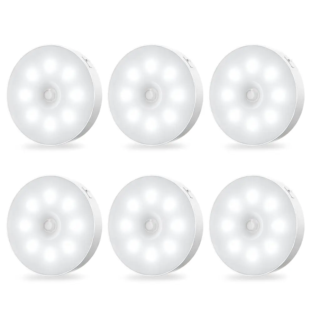 

Under Cabinet Light Motion Sensor - Rechargable Closet Pu Lights, Sti On Lighting Magnet, Under Counter Lights Kitchen, Led