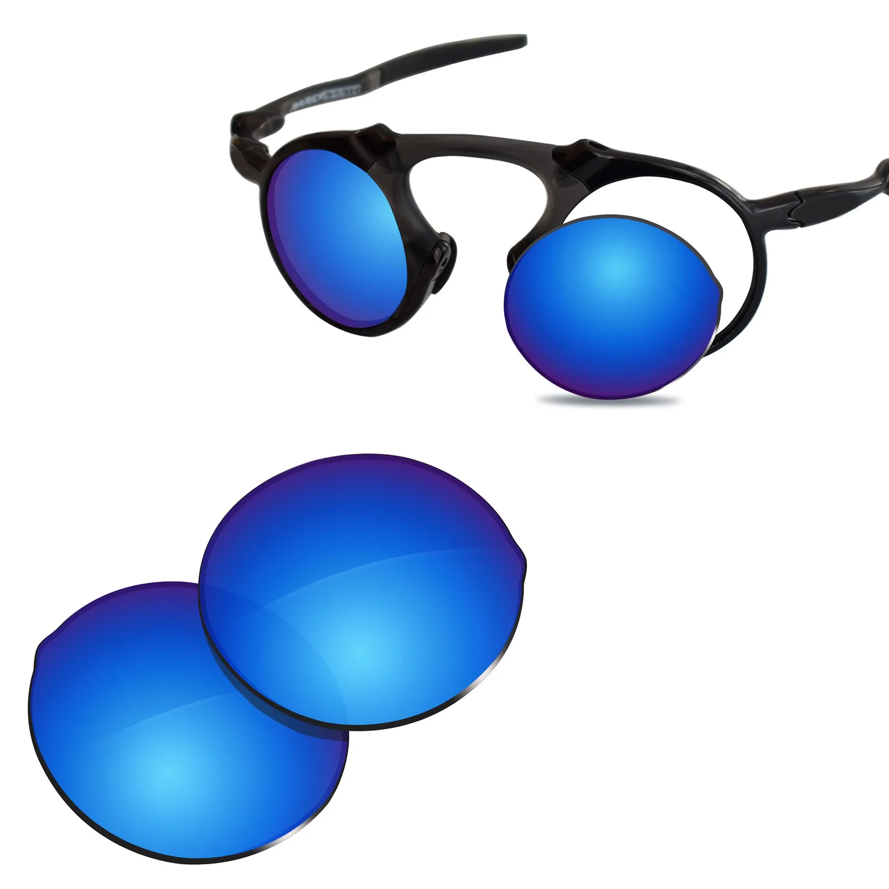 Substituição protetora de lentes polarizadas Glintbay UV400 para óculos de sol Oakley Madman OO6019 42 mm