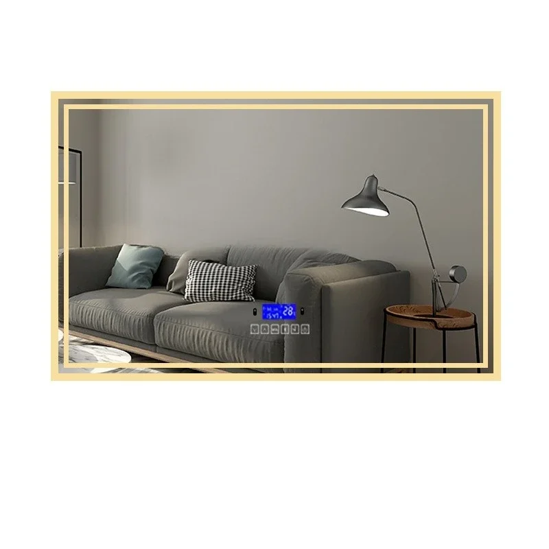 

Smart bathroom mirror without main light design anti-fog led light bathroom wall hanging