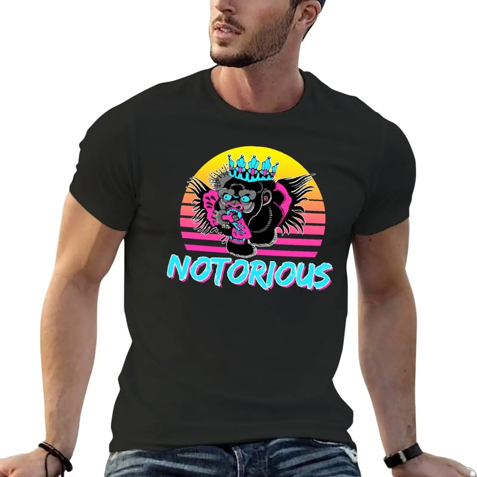 

The Notorious Gorillawave T-Shirt plus size tops kawaii clothes t shirt men 100℅ cotton