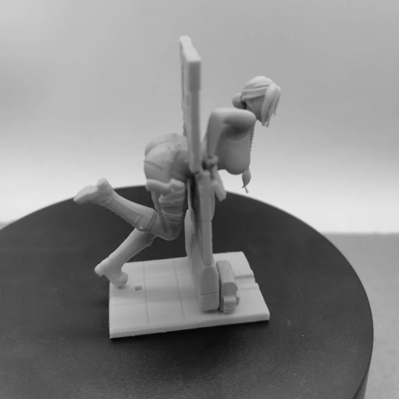 Figura de resina escala 1/24 75mm altura vertical explorar meninas diy montar modelo kit dioramas desmontados estatuetas sem pintura brinquedo