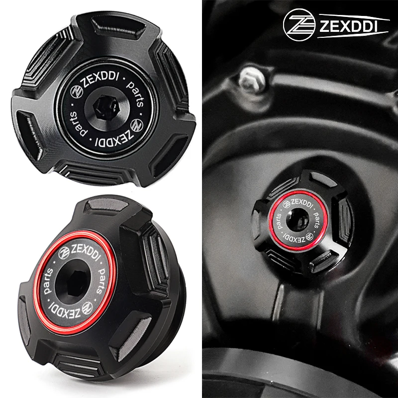 ZEXDDI-Tampa do enchimento do óleo do motor da motocicleta, acessórios para Triumph Tiger 800 XC/XR 900 1200 850 Sport Trident 660 Speed Triple R/S