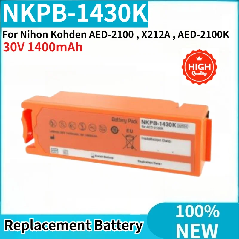 NKPB-1430K High Quality Battery 30V 1400mAh for Nihon Kohden AED-2100 , X212A , AED-2100K Brand New Replacement Battery