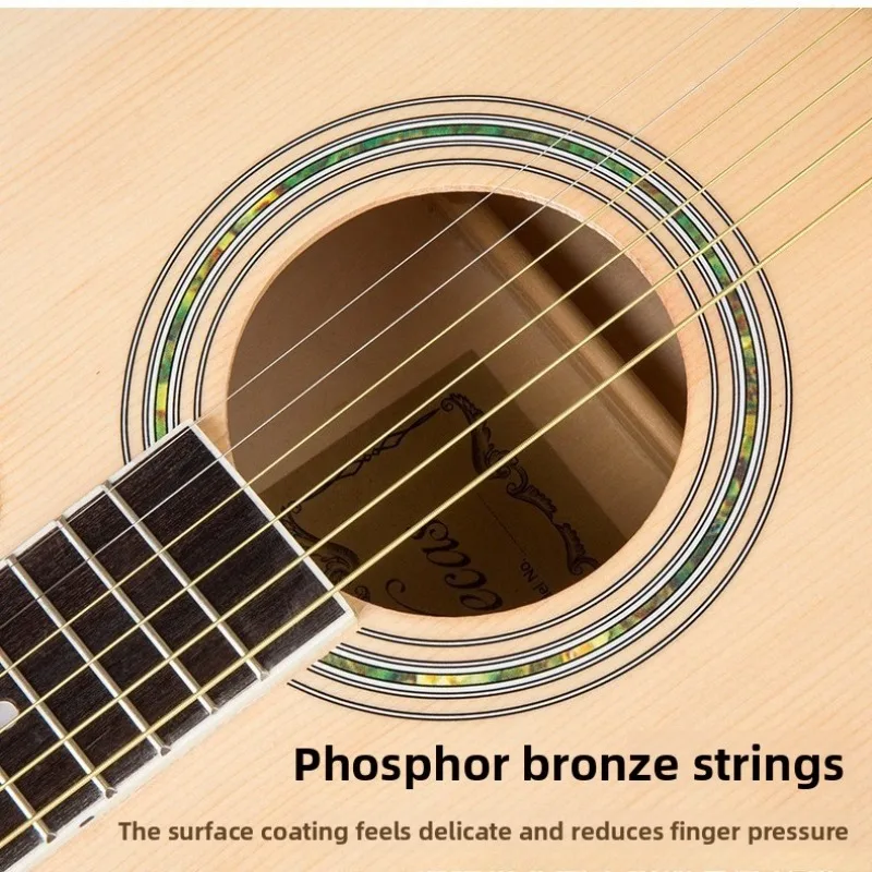 Guitare monocarte de 41 pouces en épicéa Shabili, guitare brillante, bouton de réglage entièrement fermé, Instruments d'accompagnement pour débutants en palissandre