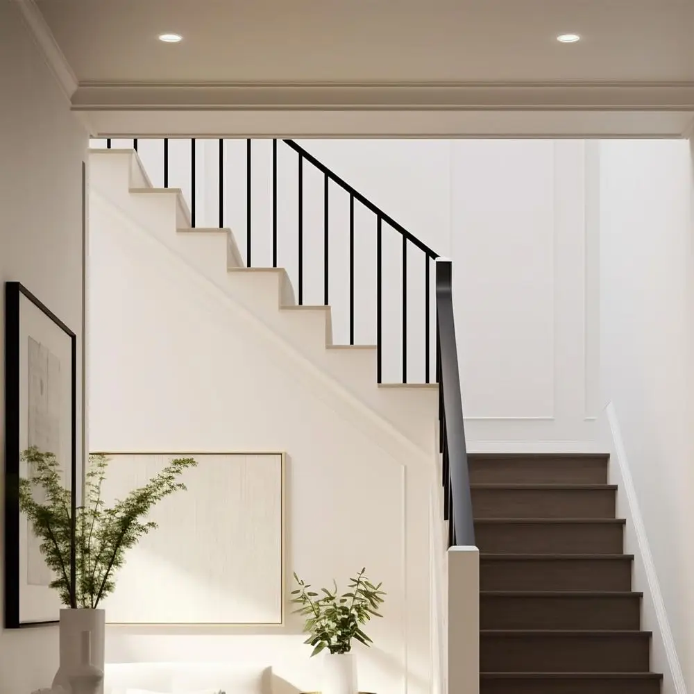 Set of 30 Iron Staircase Rods with Square Spindles, Suitable for Modern & Traditional Interiors