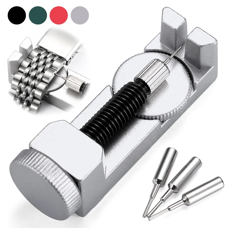 금속 시계 밴드 링크 핀 리무버 수리 도구 시계 제조 업체 조절기 핀 액세서리에 대한 스테인레스 스틸 스트랩 수리 도구 키트