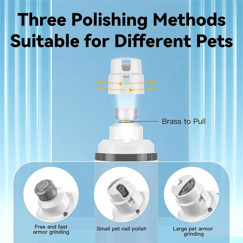 

IALJ-Painless Pet Nail Grooming With Electric Rechargeable Dog Nail Grinder, Ideal For All Types Of Dogs And Cats