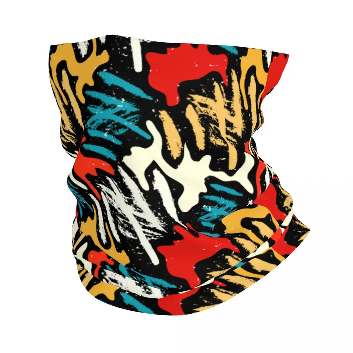 

Colored Graffiti Thin Bandana Neck Gaiter Wrap Scarf Headband Neck Cover