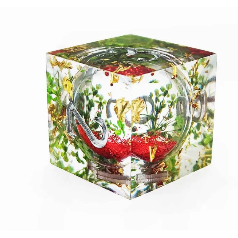 

Resin Polyhedral Dice Christmas Collection for DND COC Cthulhu Tabletop Role Playing Games Team Entertainment Tool 7pcs