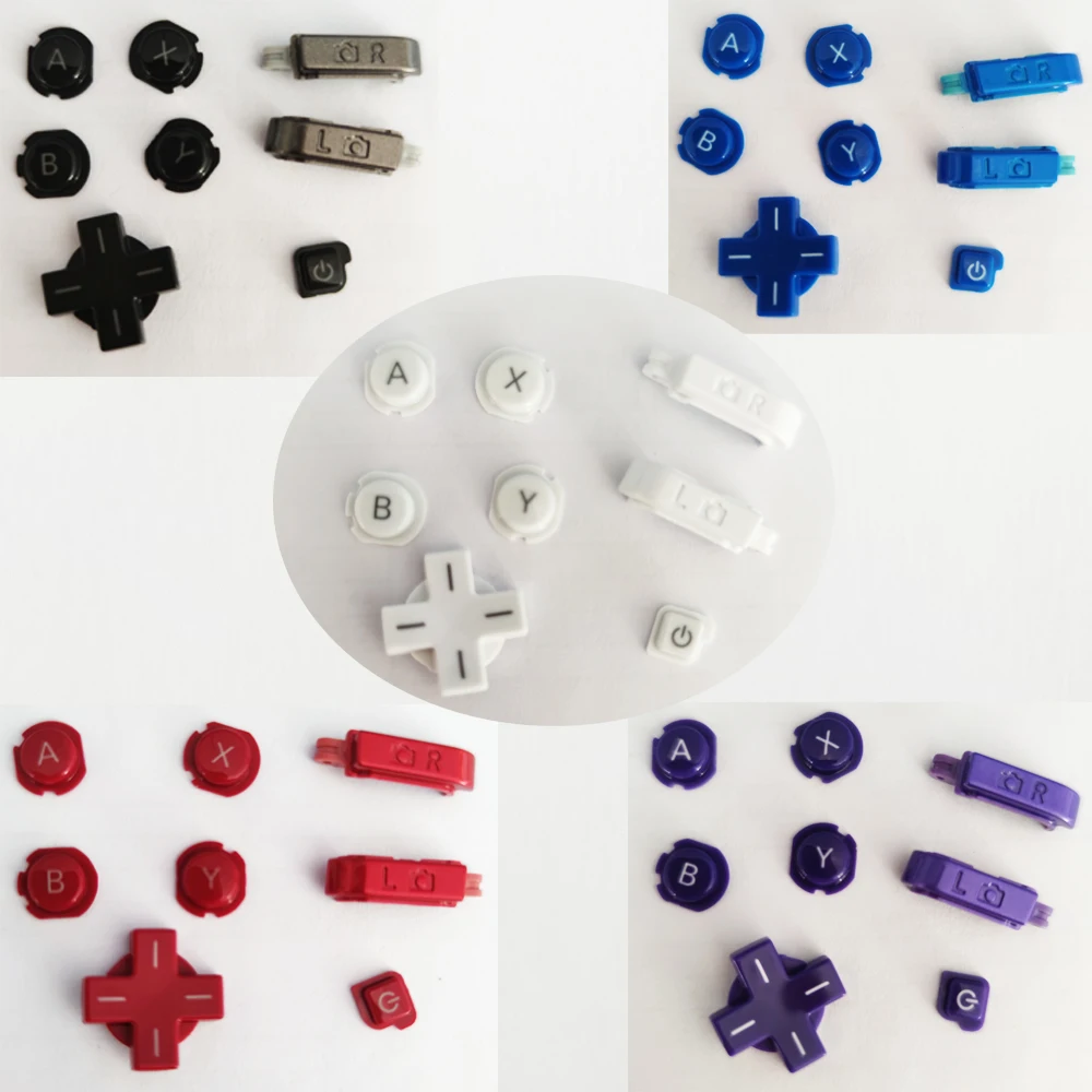 1 ชุด/6 ชิ้นแบรนด์เดิมใหม่ Power Key ABXY D-pad ทิศทางปุ่มชุดสําหรับ Nintend เก่า 3DS คอนโซล